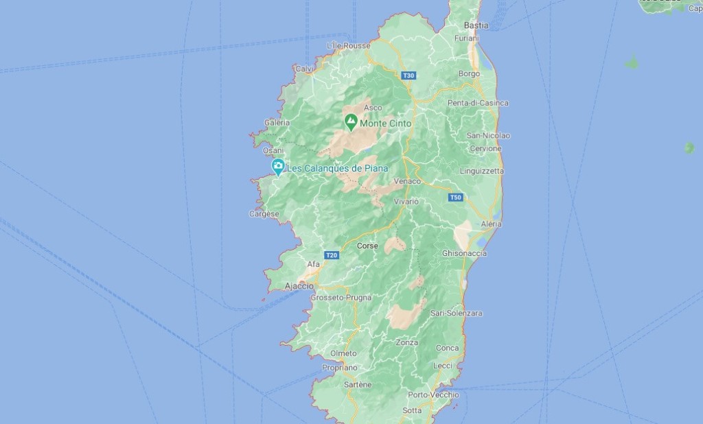 Où se trouve la ville Corse