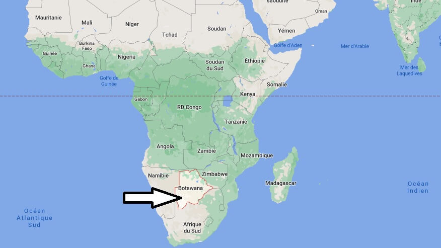 Où se trouve le Botswana