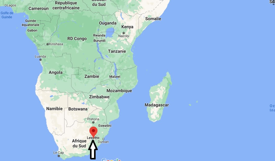 Où se trouve le Lesotho