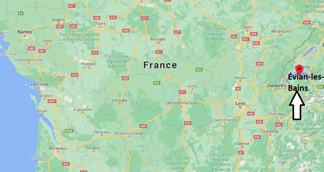 Où se situe Évian-les-Bains (Code postal 74119)