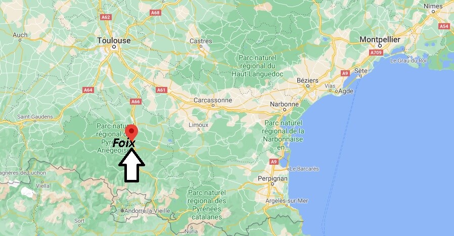 Où se situe Foix (Code postal 09000)