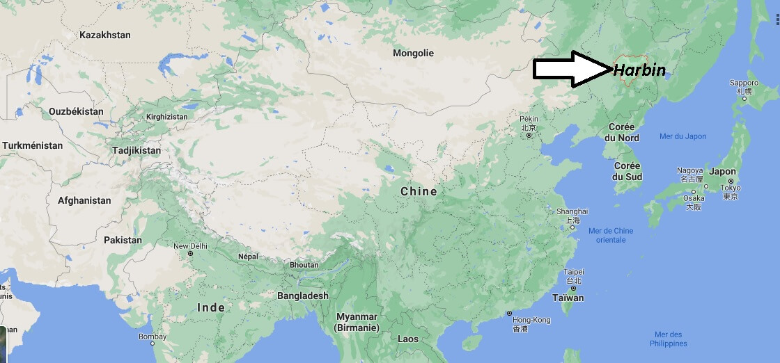 Où se situe Harbin