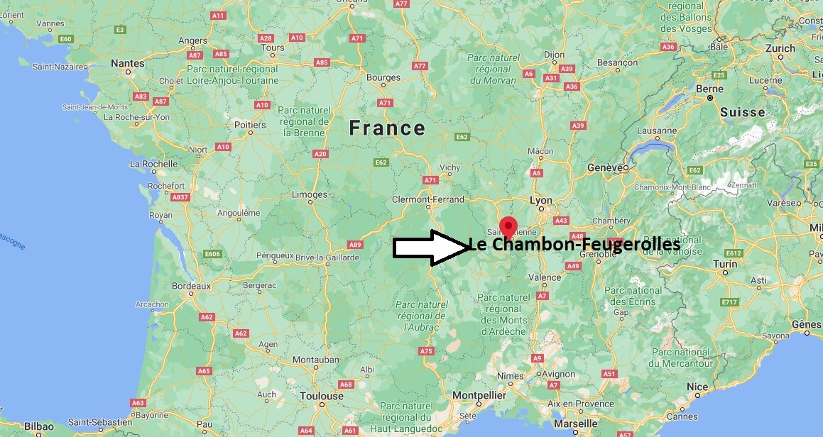 Où se situe Le Chambon-Feugerolles (Code postal 42500)