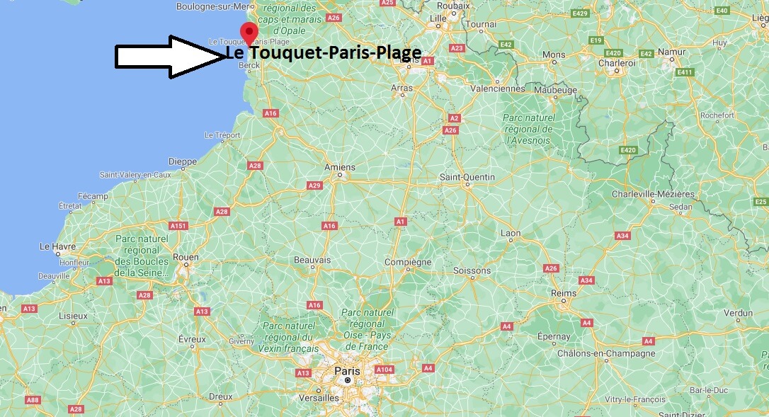 Où se situe Le Touquet-Paris-Plage (Code postal 62826)