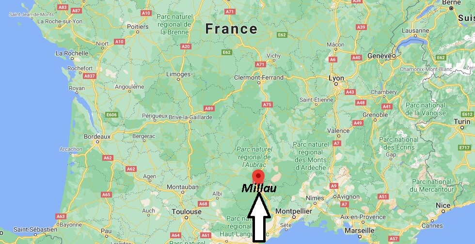 Où se situe Millau (Code postal 12100)