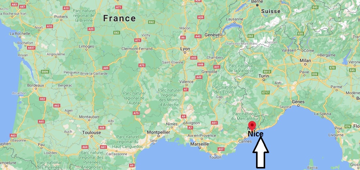 Où se situe Nice (Code postal 06088)