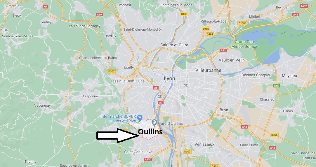 Où se situe Oullins (Code postal 69149)