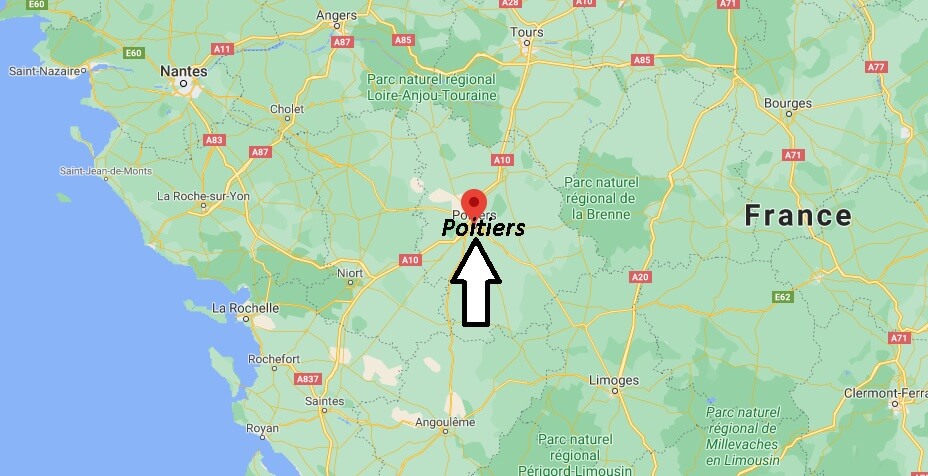 Où se situe Poitiers (Code postal 86000)