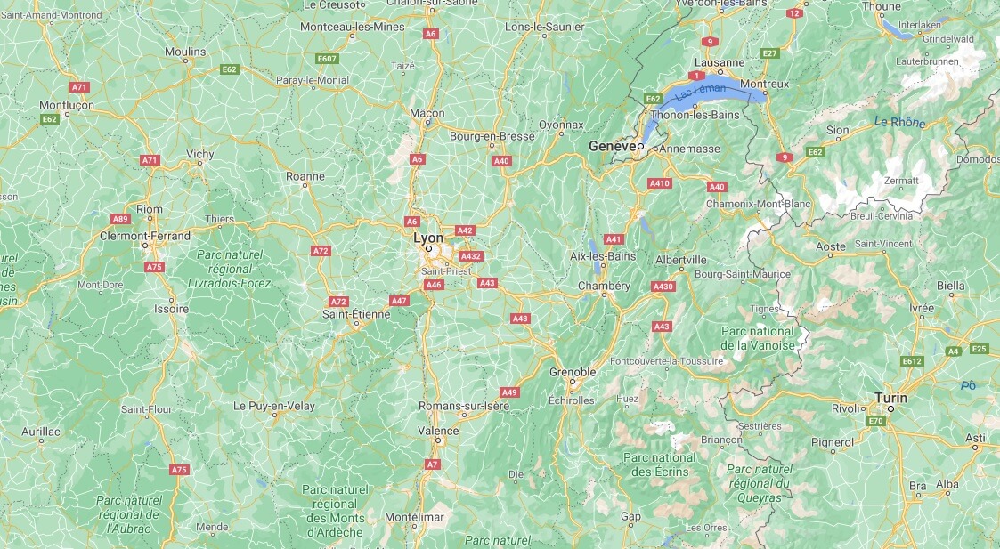 Où se situe la région Auvergne Rhone Alpes