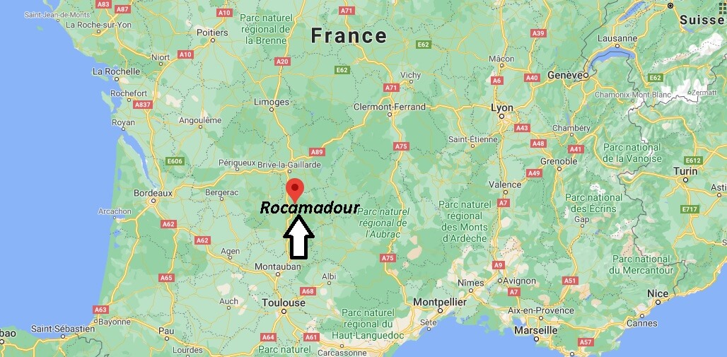 Où se situe Rocamadour (Code postal 46500)