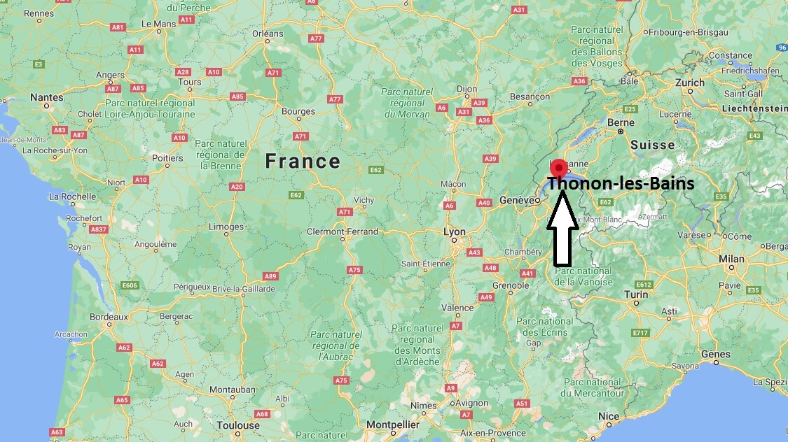 Où se situe Thonon-les-Bains (Code postal 74281)