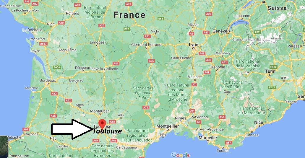 Où se situe Toulouse (Code postal 31000)