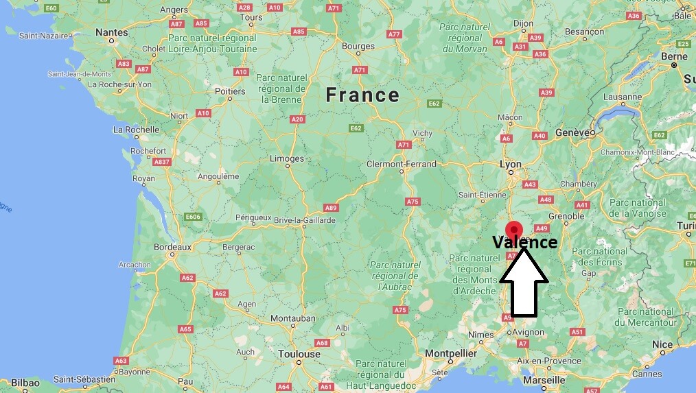 Où se situe Valence (Code postal 26000)