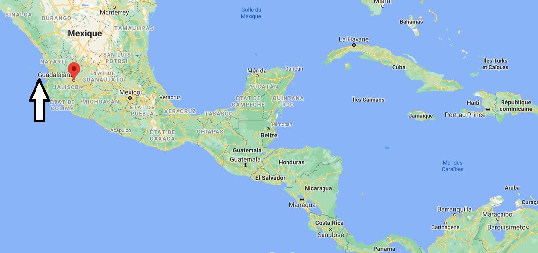 Où se trouve Guadalajara sur la carte du monde