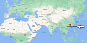 Où se trouve Guangzhou sur la carte du monde