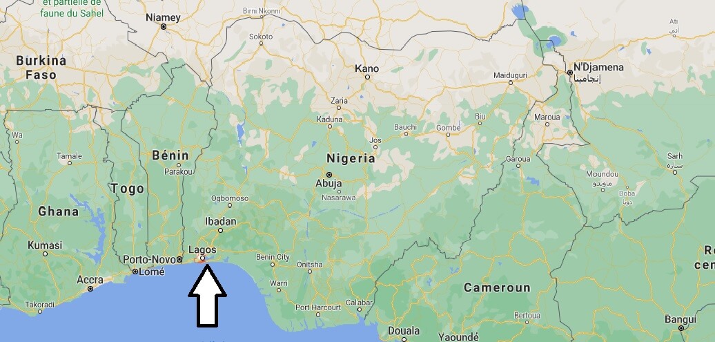 Où se trouve Lagos sur la carte du monde