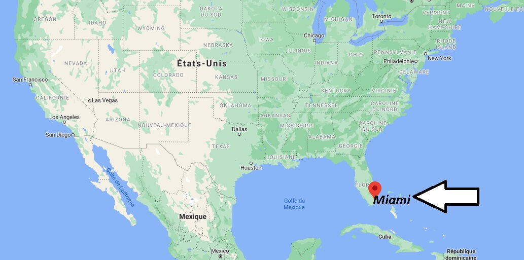 Où se trouve Miami sur la carte du monde