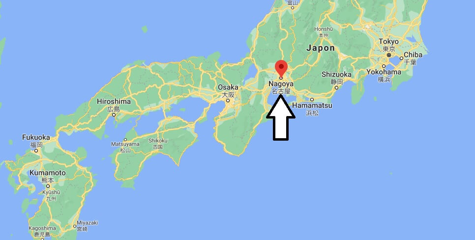 Où se trouve Nagoya sur la carte du monde