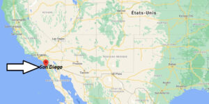 Où se trouve San Diego sur la carte du monde