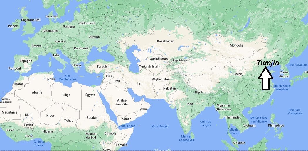 Où se trouve Tianjin sur la carte du monde