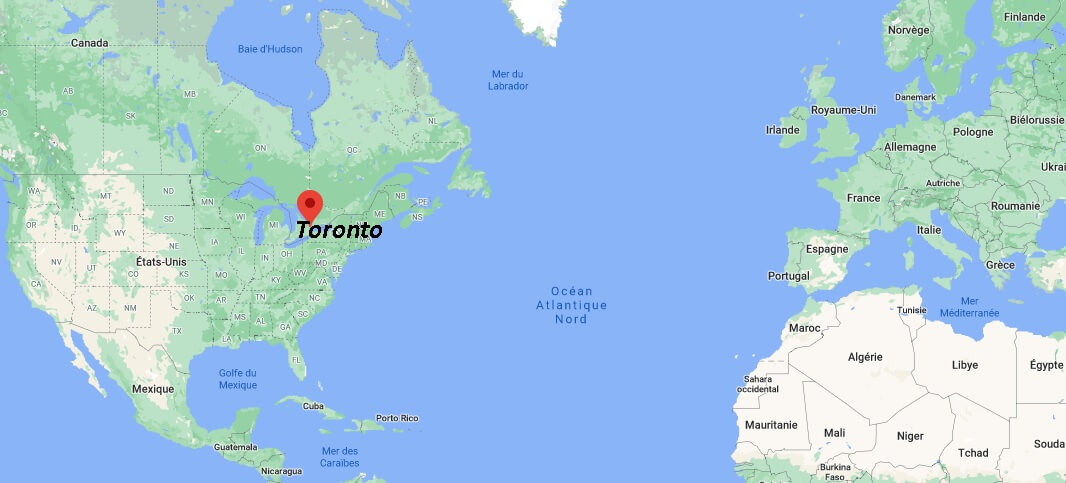 Où se trouve Toronto sur la carte du monde