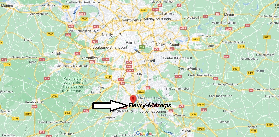 Où se trouve Fleury-Mérogis sur la carte du monde