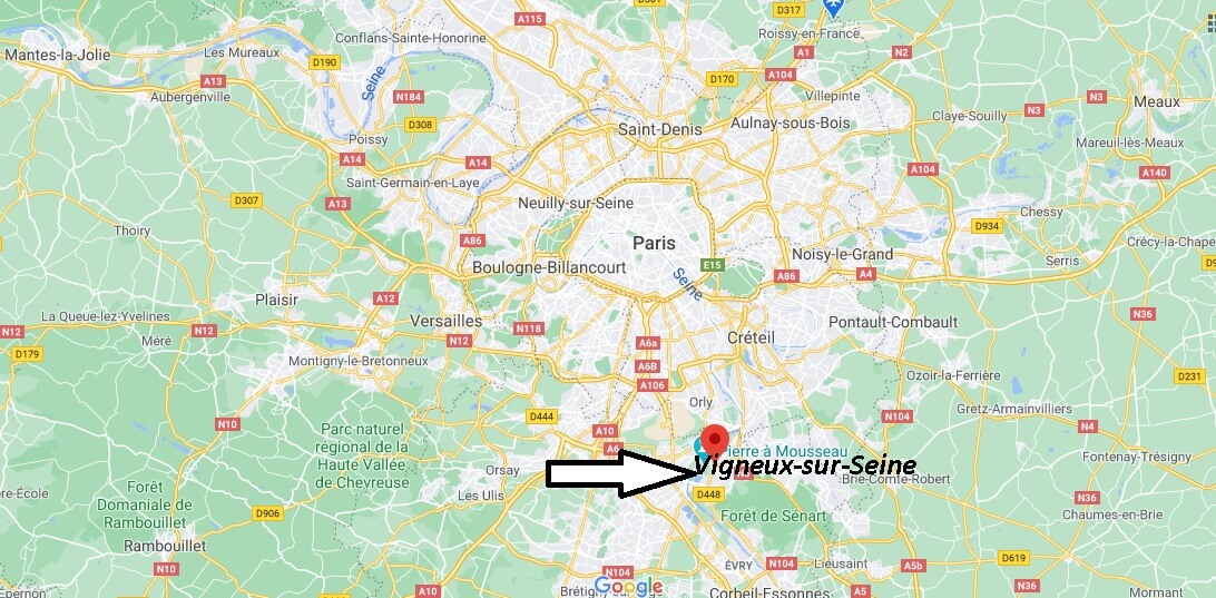 Où se trouve Vigneux-sur-Seine sur la carte du monde