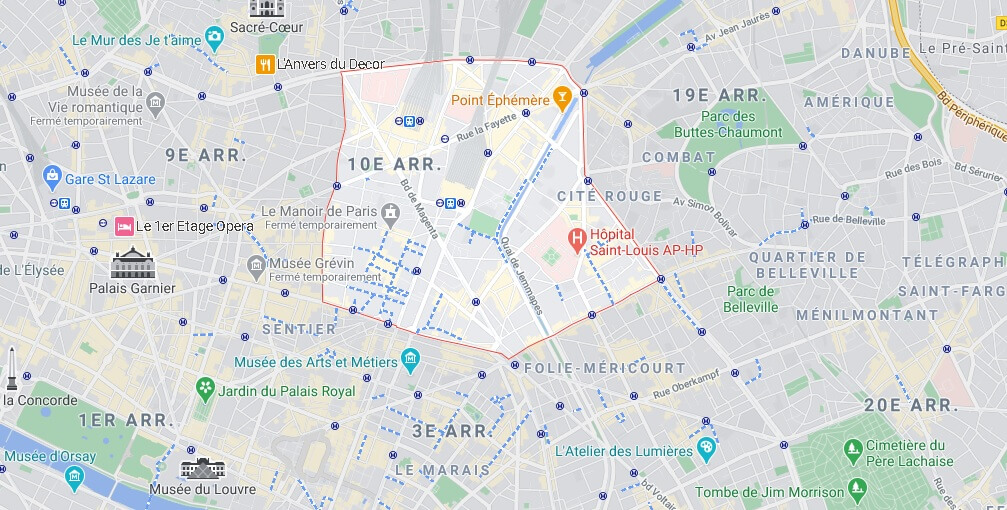 Où se trouve le 10e arrondissement à paris
