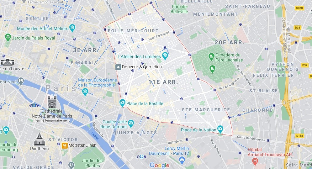 Où se trouve le 11e Arrondissement à Paris