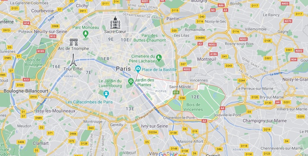 Où se trouve le 12eme Arrondissement de Paris