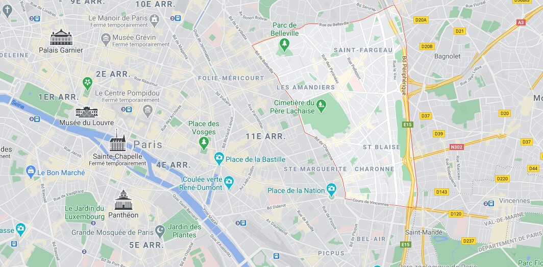 Où se trouve le 20e Arrondissement de Paris