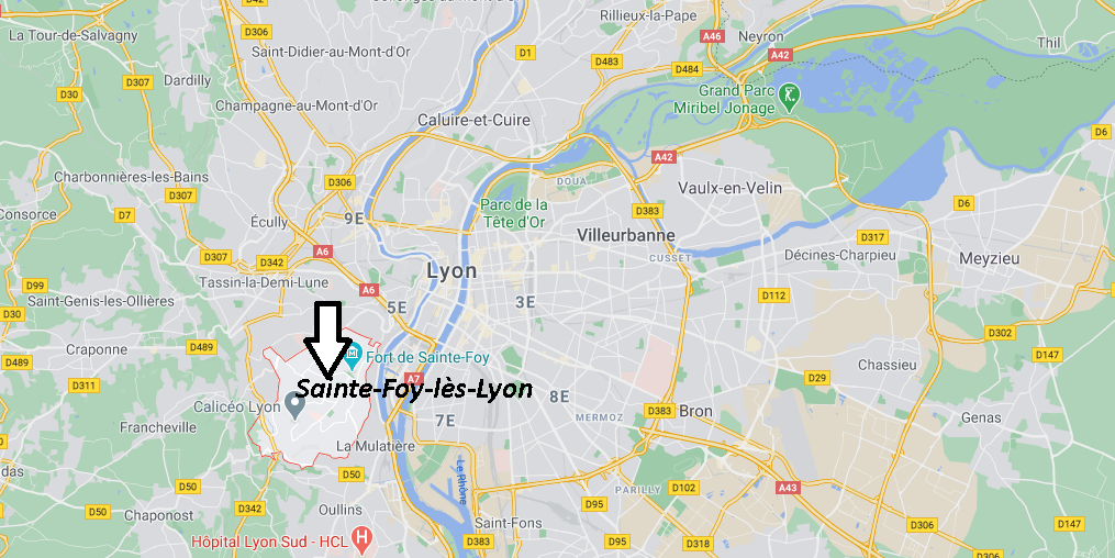 Où se situe Sainte-Foy-lès-Lyon