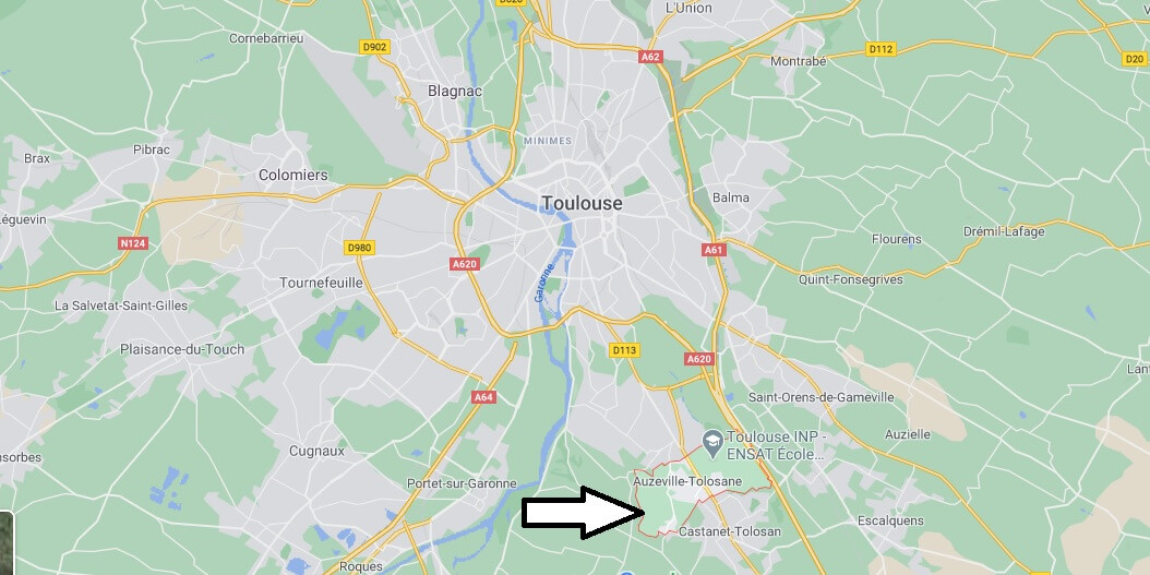 Où se trouve Auzeville-Tolosane