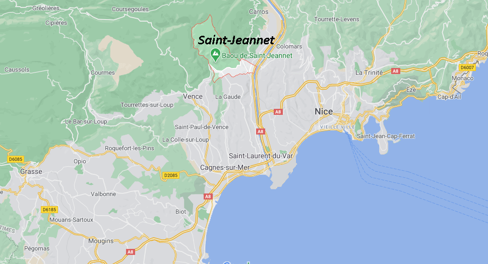 Où se situe Saint-Jeannet (Code postal 06122)
