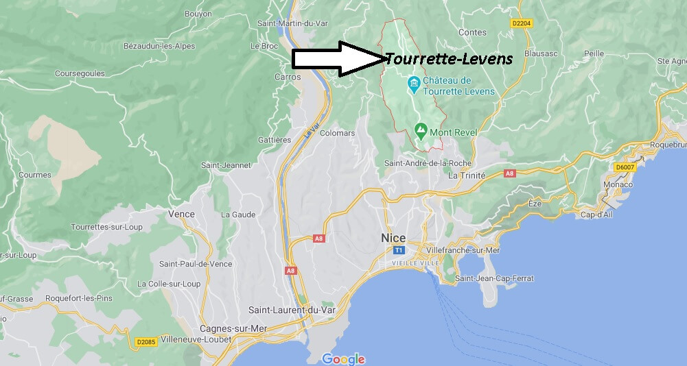 Où se trouve Tourrette-Levens