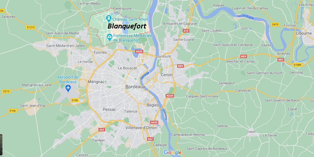 Dans quelle région se trouve Blanquefort