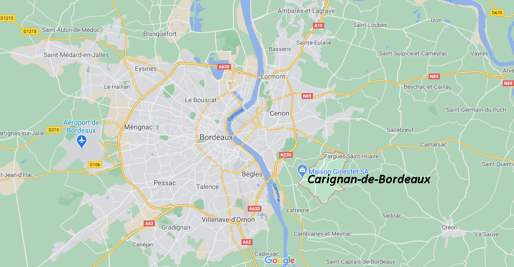 Dans quelle région se trouve Carignan-de-Bordeaux