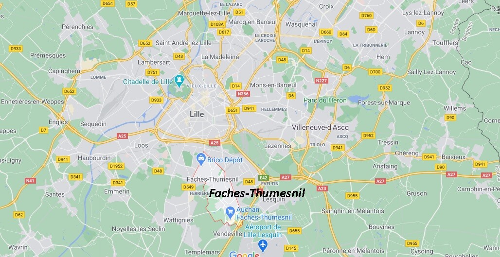 Dans quelle région se trouve Faches-Thumesnil