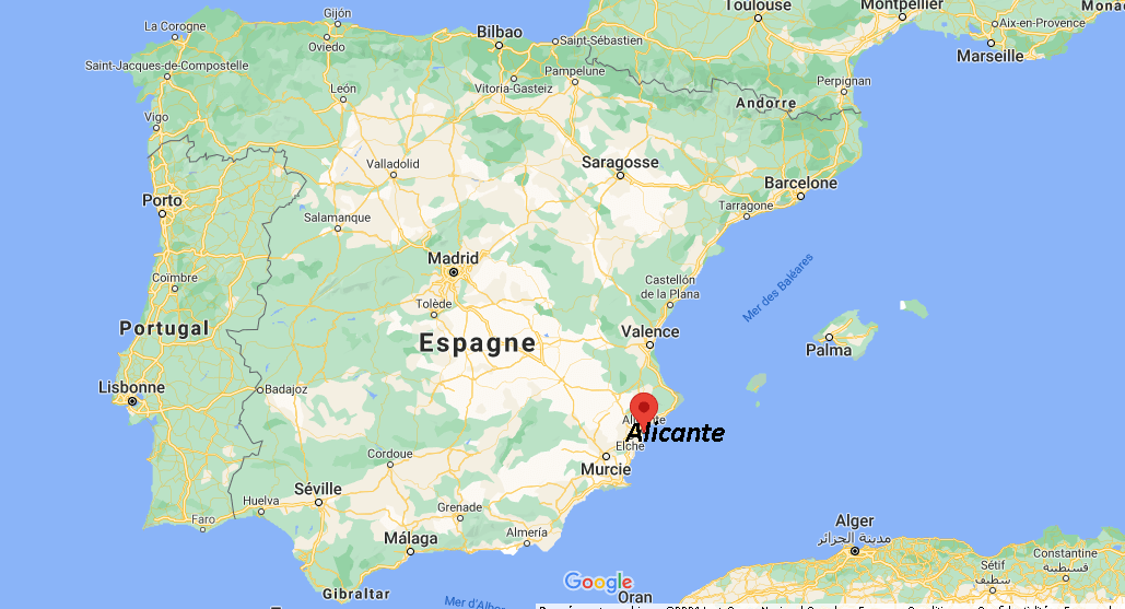 Où est situé Alicante en Espagne