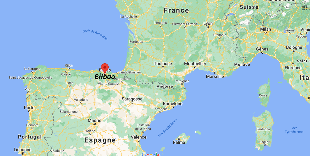 Où est situé Bilbao