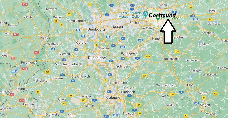 Où se situe Dortmund
