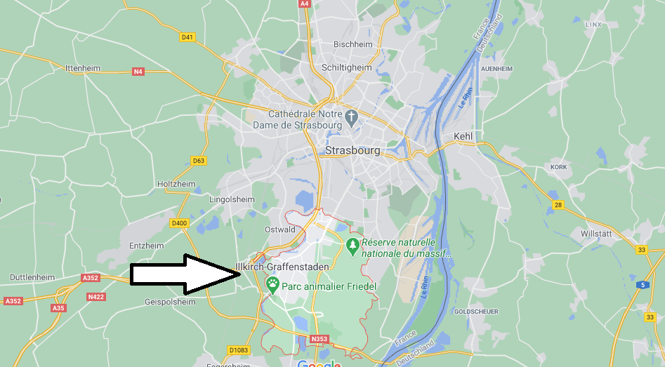 Où se situe Illkirch-Graffenstaden (67400)
