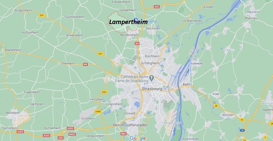 Où se situe Lampertheim (67450)