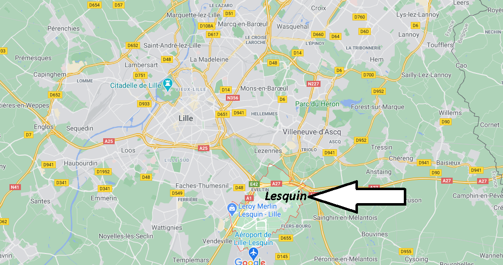 Où se situe Lesquin (59810)