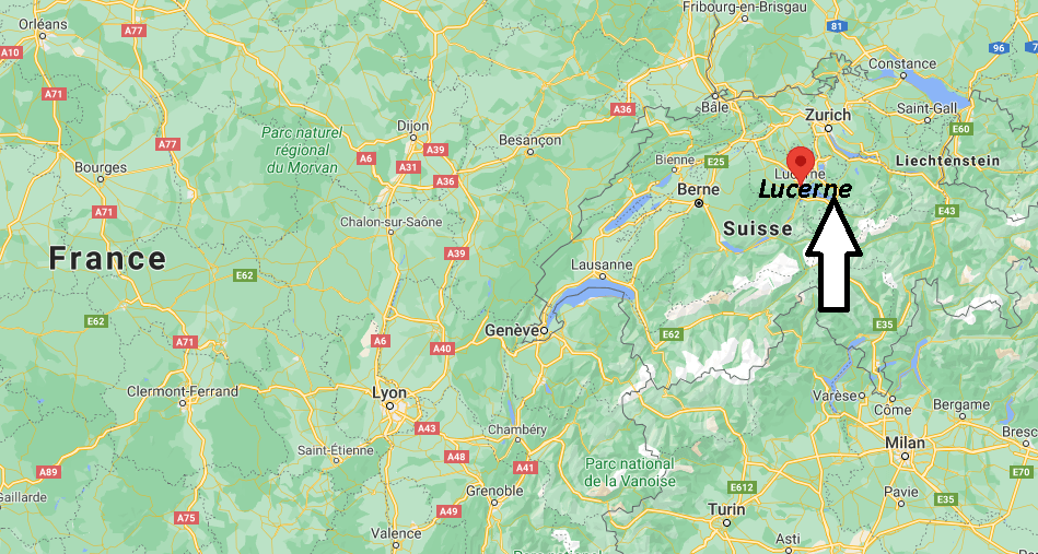 Où se situe Lucerne
