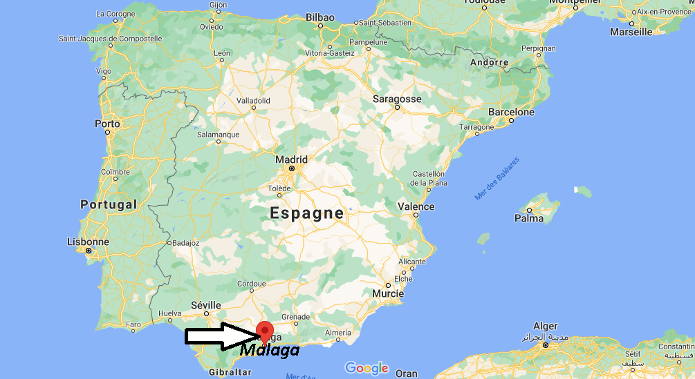 Où se situe Malaga