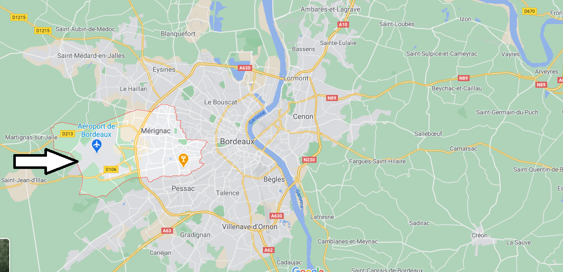 Où se situe Mérignac (33700)