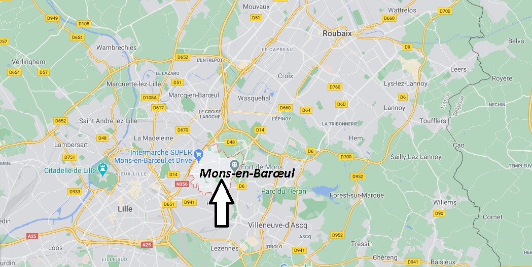 Où se situe Mons-en-Barœul (59370)