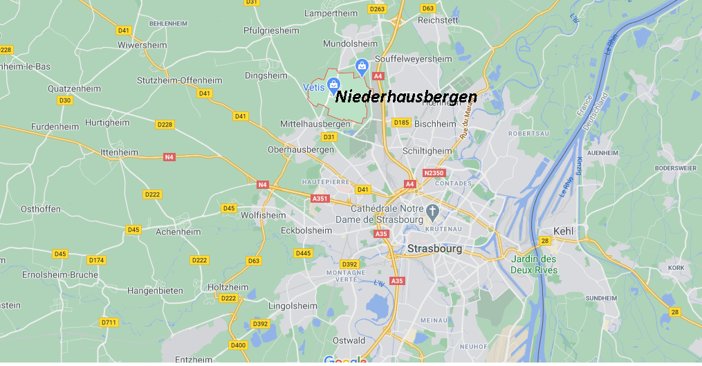 Où se situe Niederhausbergen