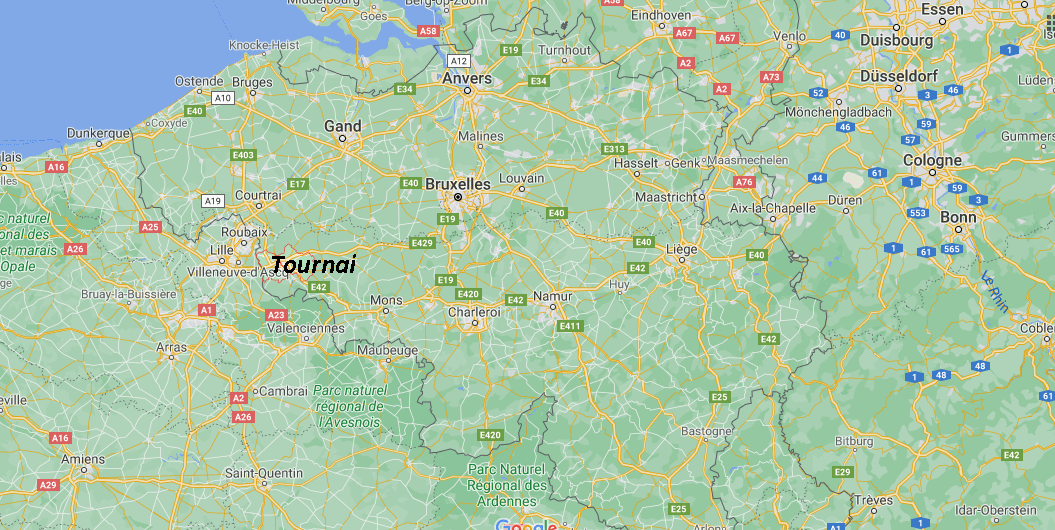 Où se situe Tournai